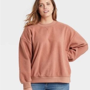 - Universal thread Good co puff sweatshirt pink size Medium New with tag